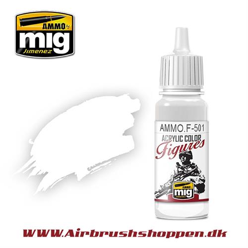  AMMO F501 WHITE FOR FIGURES / Hvid figurmaling 17 ml
